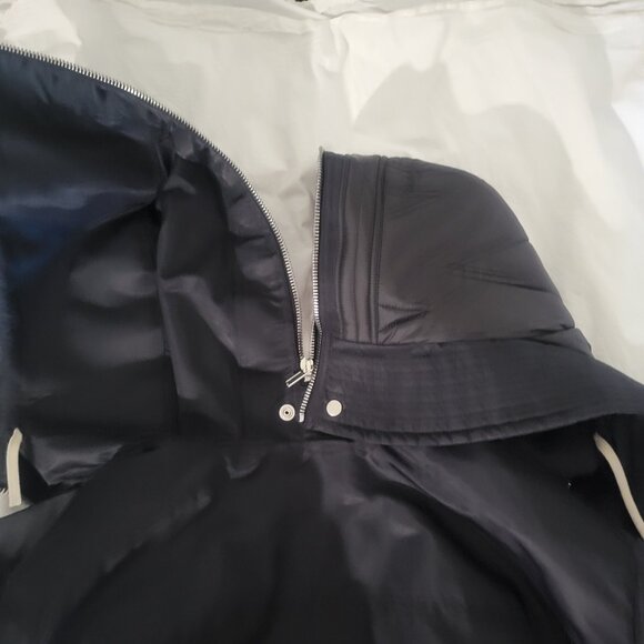 Rick Owens Black Futuristic Hooded Jacket Cropped Alice Parka M, L, XL - Picture 10 of 16